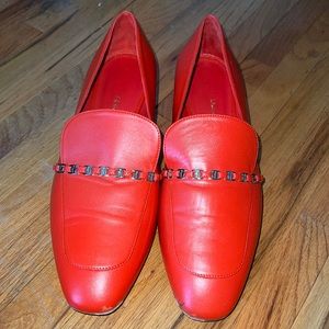 Salvatore Ferragamo Red Women’s Loafers
